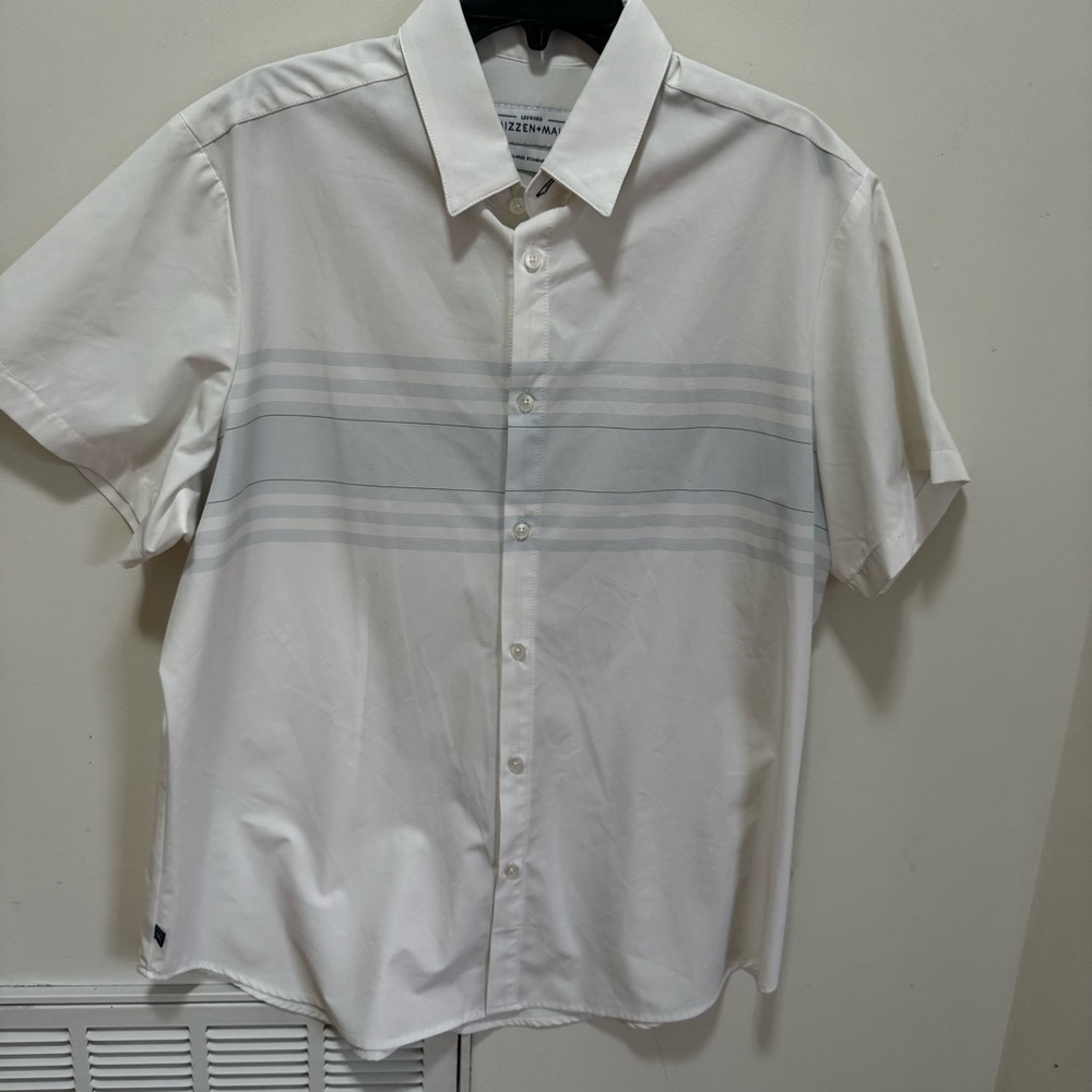 Mizzen+Main Leeward Collection Button Down standard fit‎ top XL white